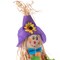 Gardenised Outdoor Fall Decor Halloween Scarecrow for Garden Ornament Sitting on Hay Bale, Straw Multicolor QI004087 - alternate 8